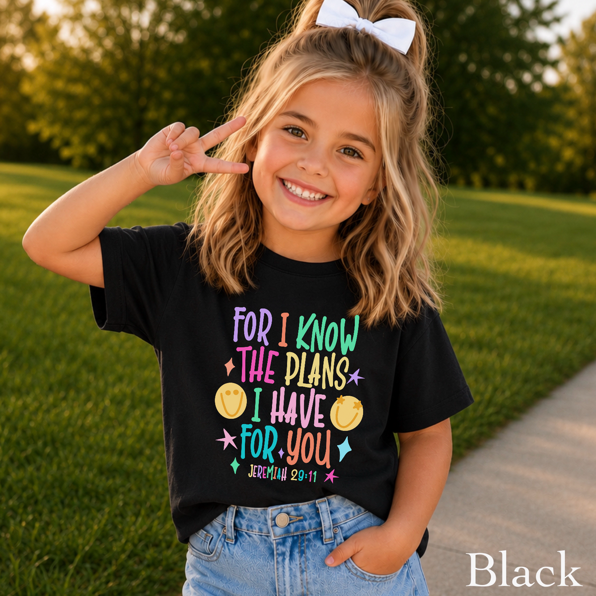 For I Know The Plans I Have For You Youth Comfort Color T-Shirt