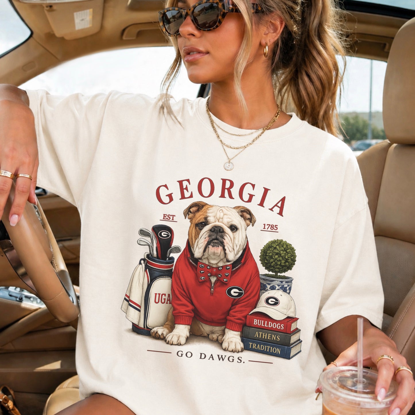 Red & Black Traditions  Comfort Color Graphic Tee