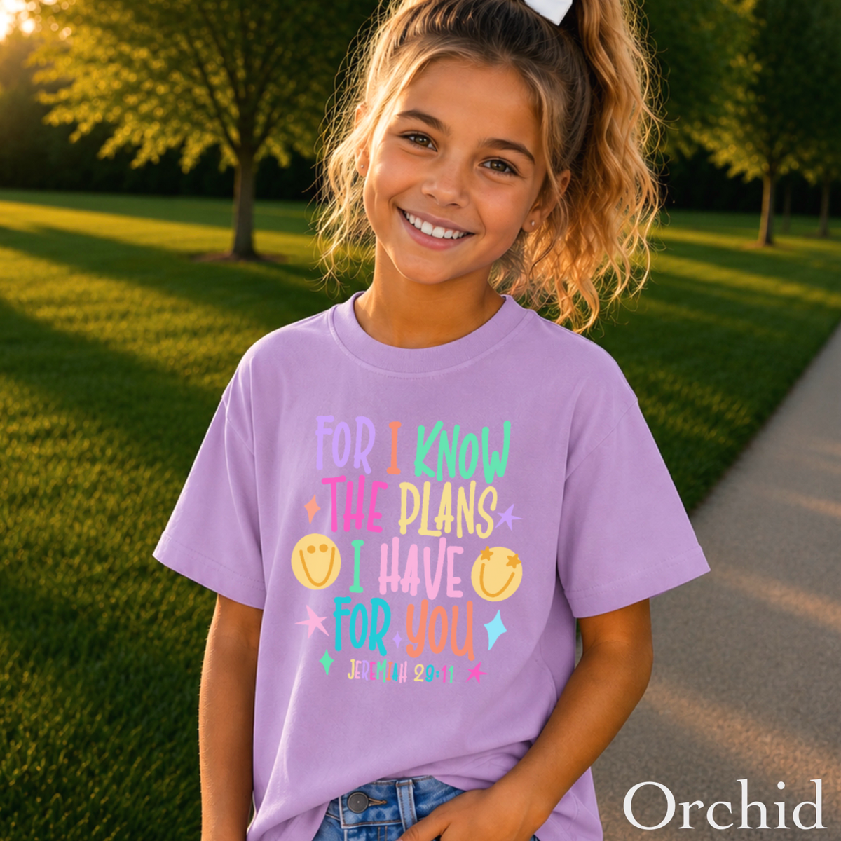 For I Know The Plans I Have For You Youth Comfort Color T-Shirt