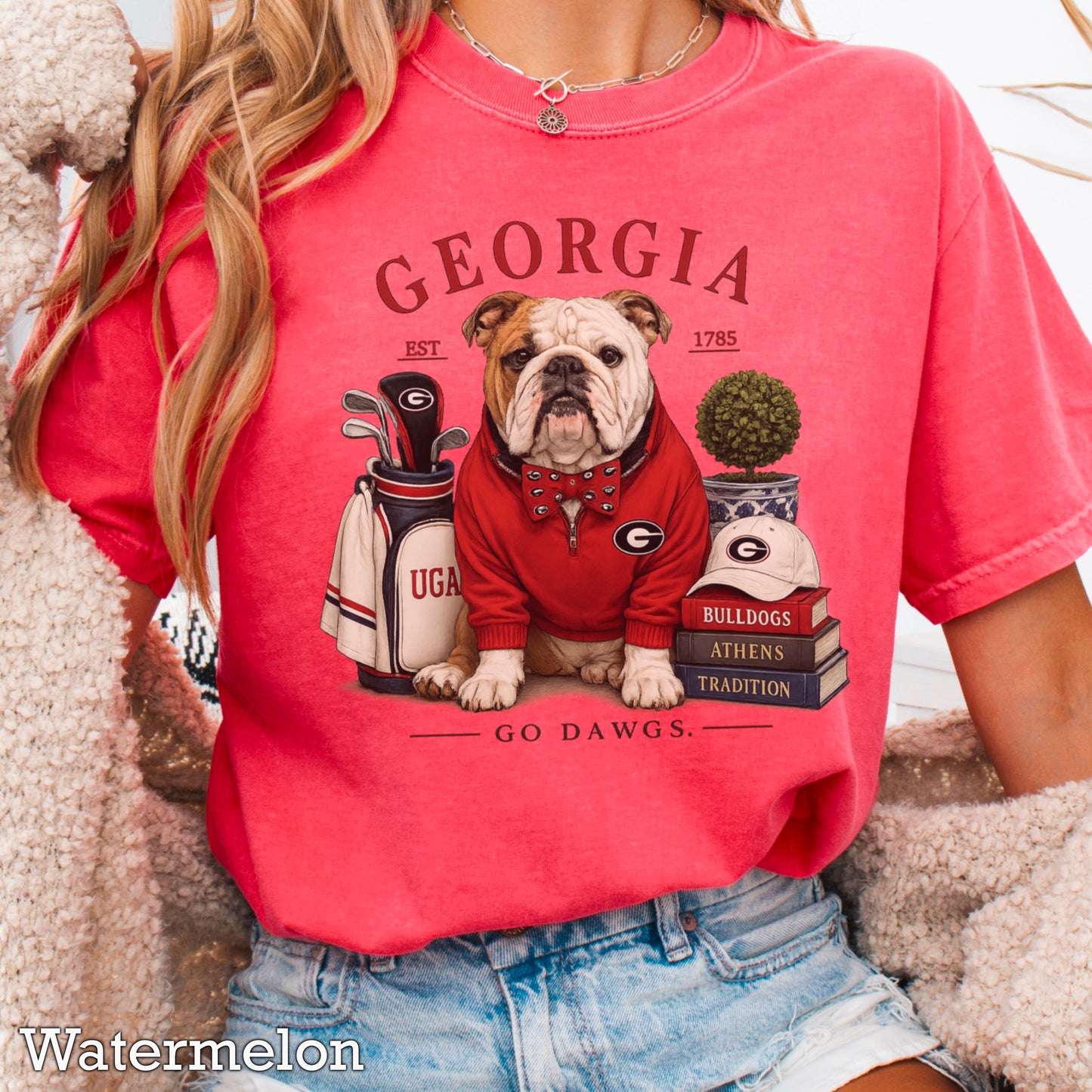 Red & Black Traditions  Comfort Color Graphic Tee