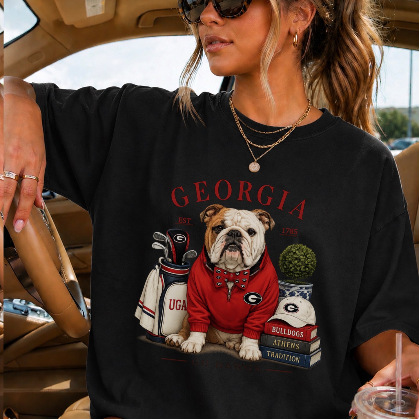 Red & Black Traditions  Comfort Color Graphic Tee