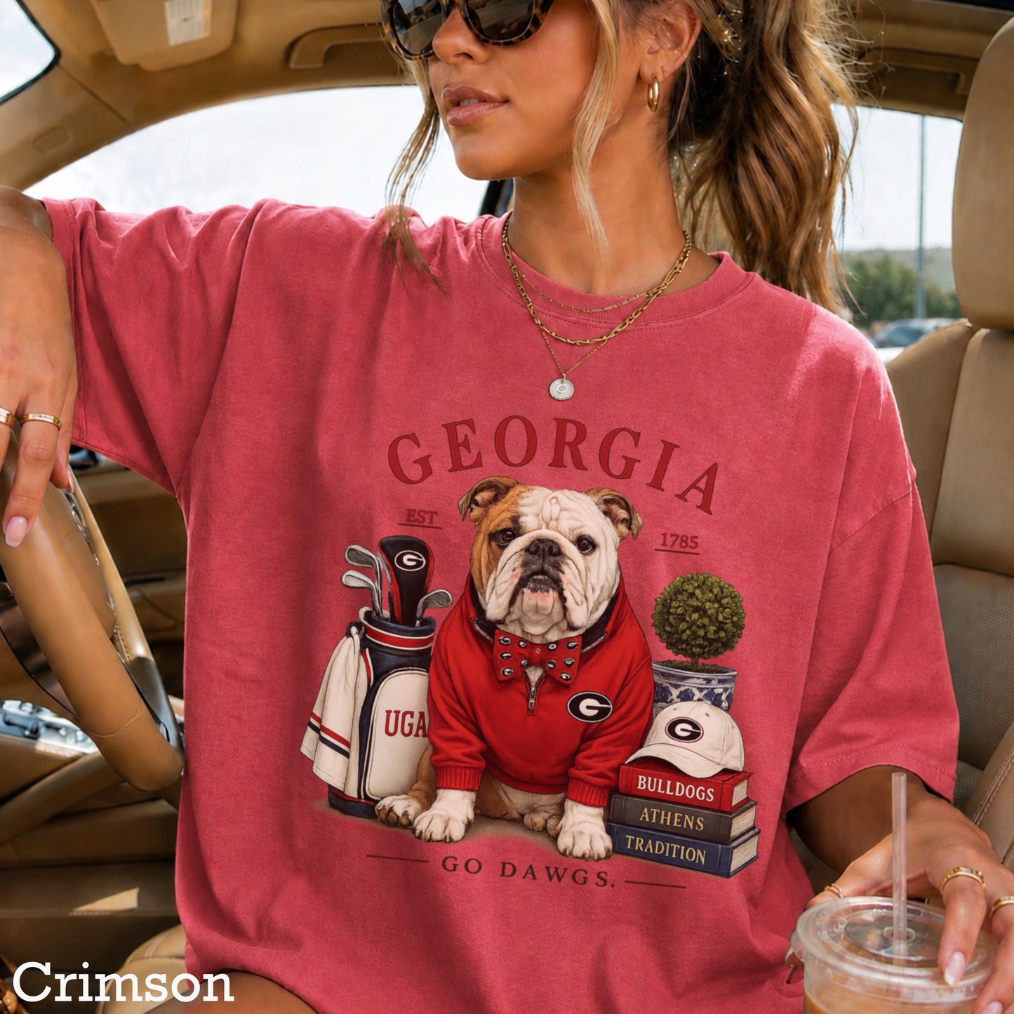 Red & Black Traditions  Comfort Color Graphic Tee