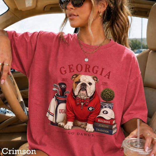 Red & Black Traditions  Comfort Color Graphic Tee