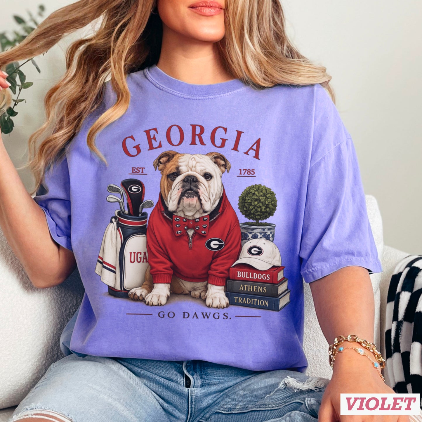 Red & Black Traditions  Comfort Color Graphic Tee