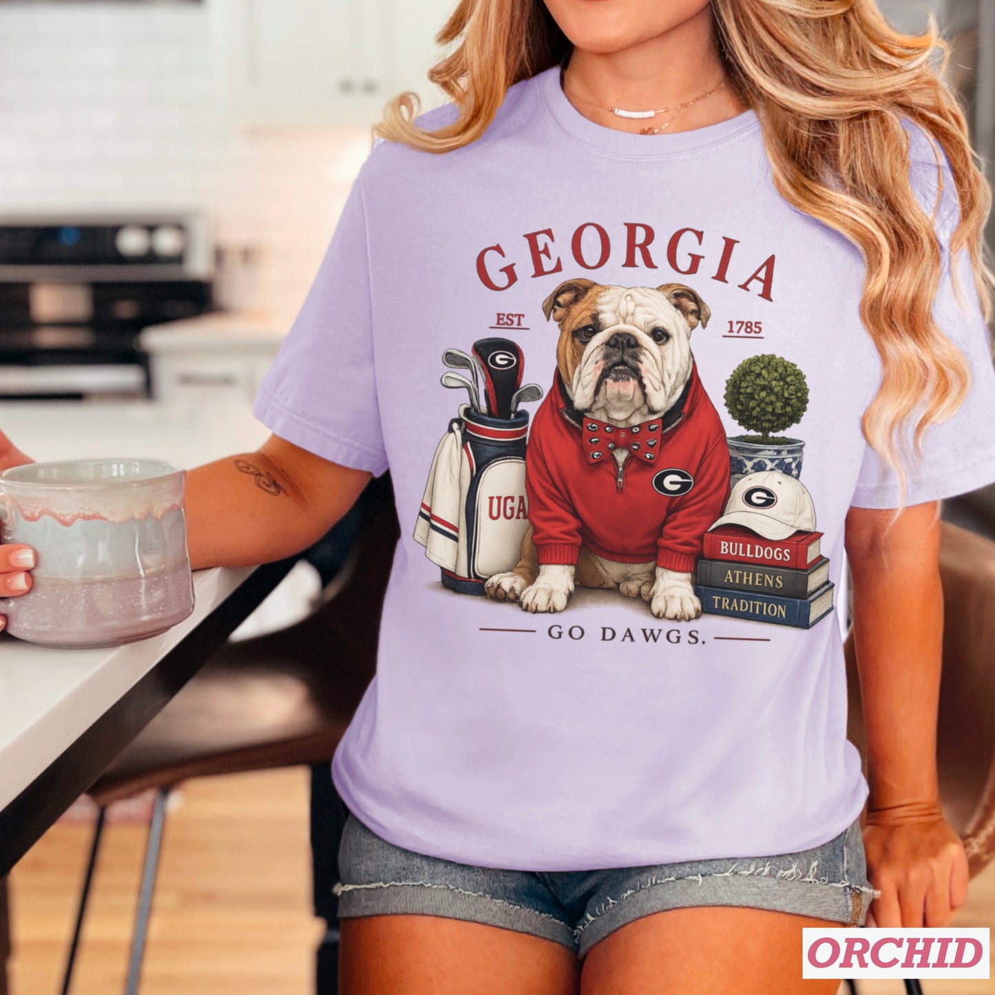Red & Black Traditions  Comfort Color Graphic Tee