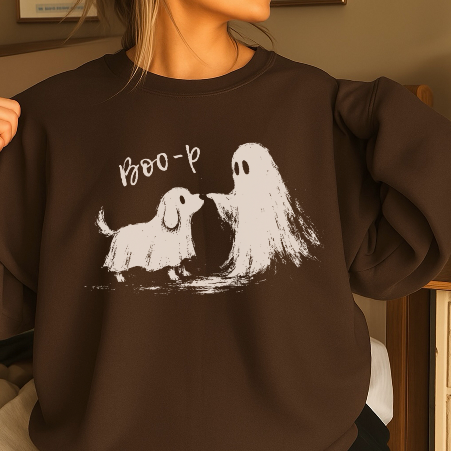 Boo-P Halloween Crewneck Sweatshirt