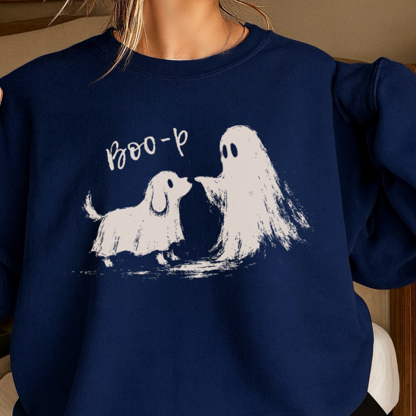 Boo-P Halloween Crewneck Sweatshirt