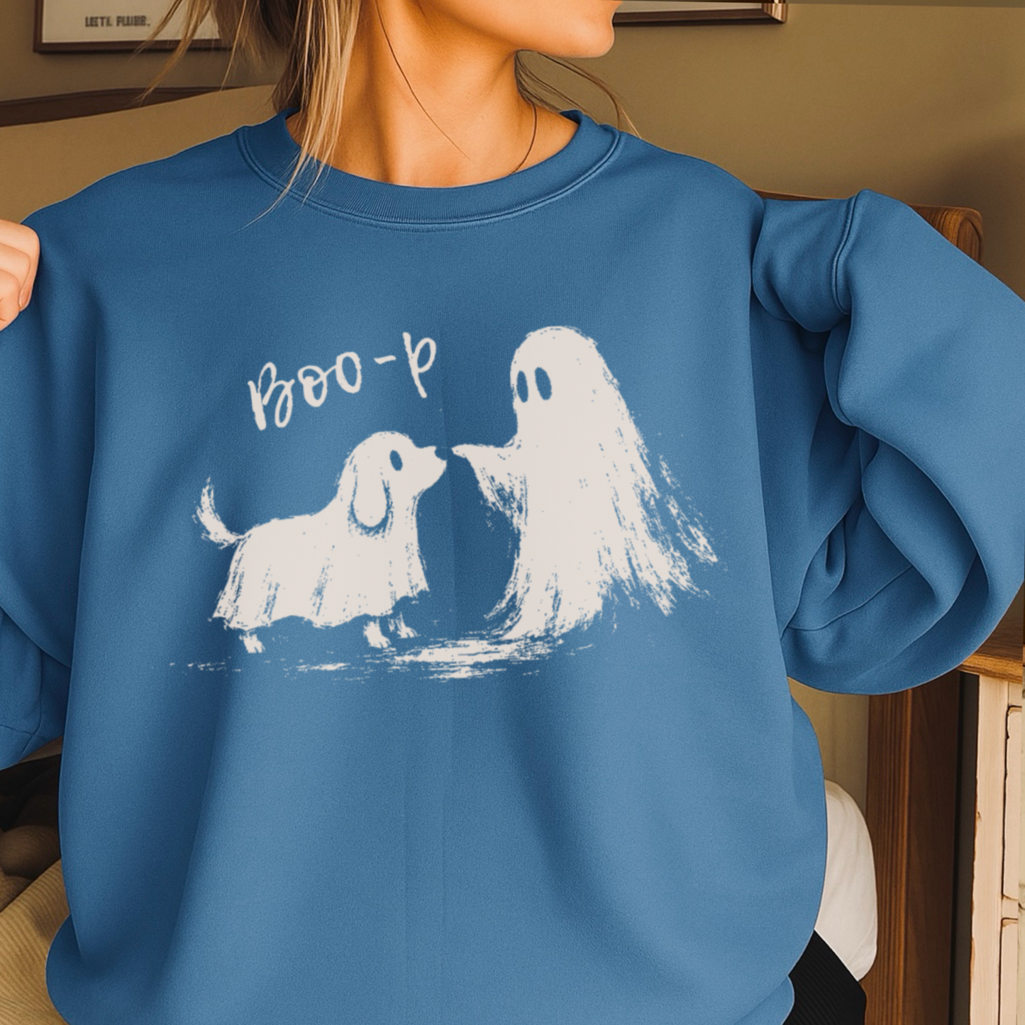 Boo-P Halloween Crewneck Sweatshirt