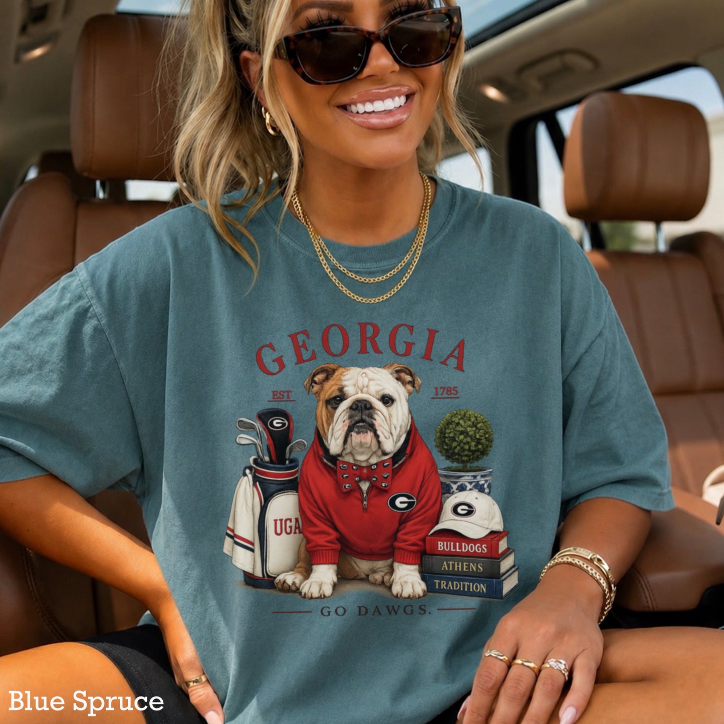 Red & Black Traditions  Comfort Color Graphic Tee