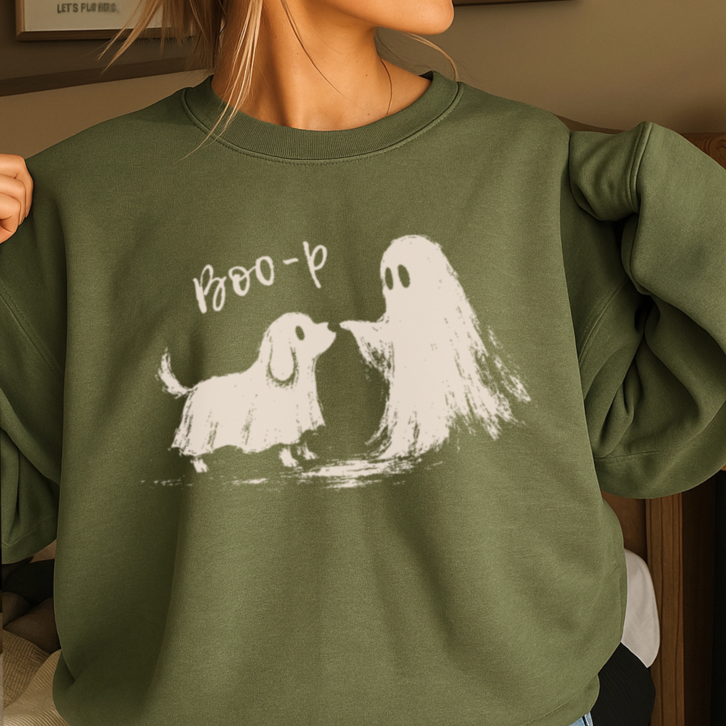 Boo-P Halloween Crewneck Sweatshirt