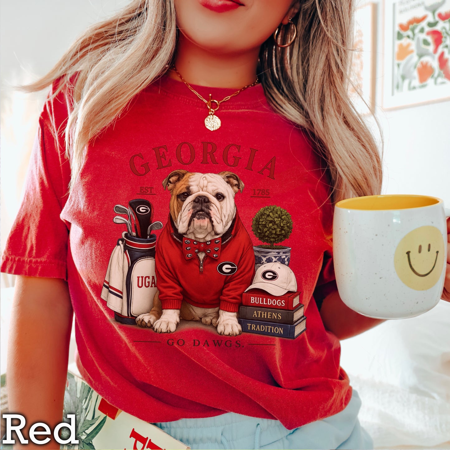 Red & Black Traditions  Comfort Color Graphic Tee