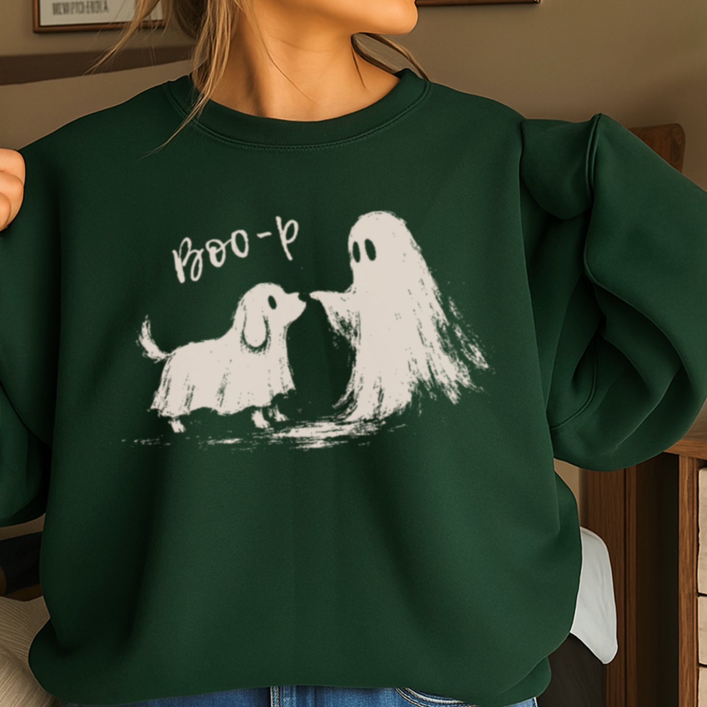 Boo-P Halloween Crewneck Sweatshirt