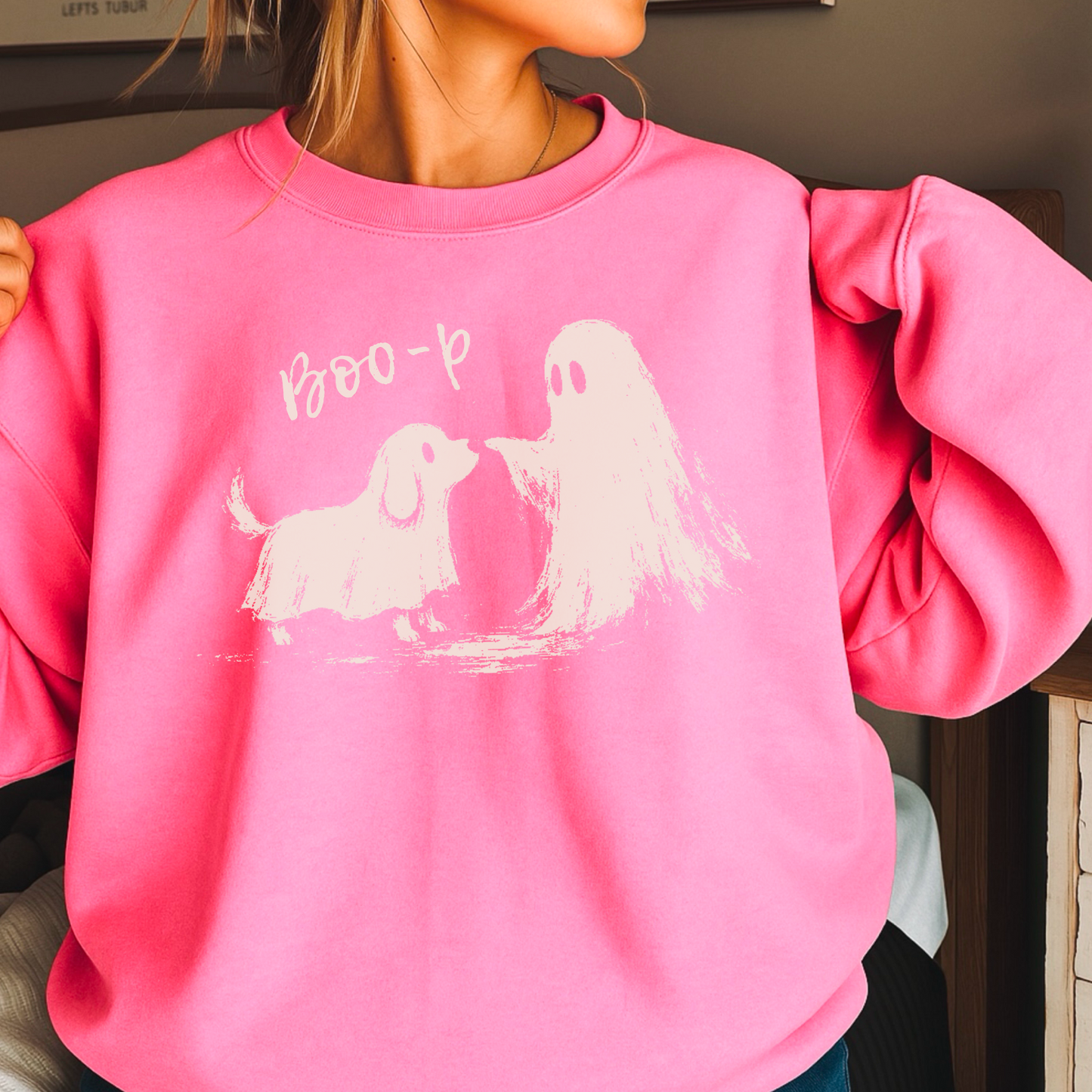 Boo-P Halloween Crewneck Sweatshirt