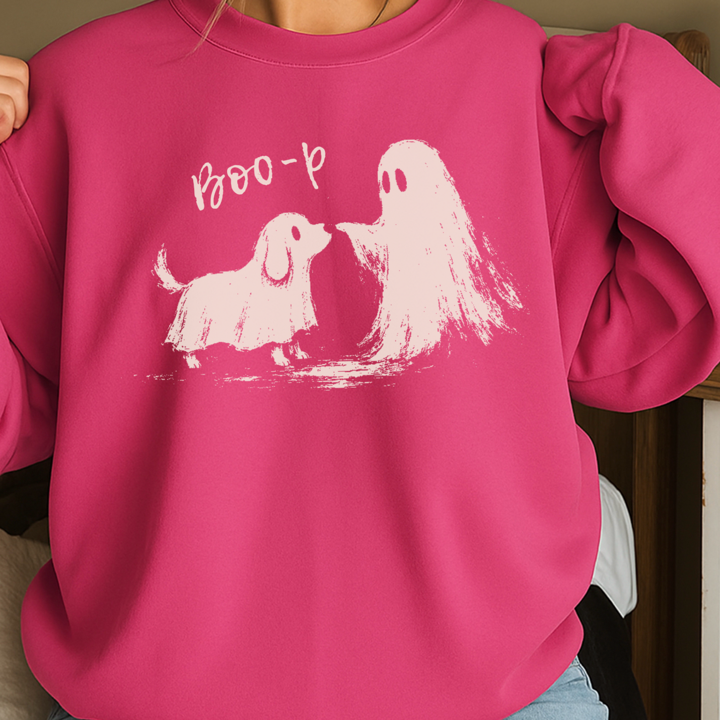 Boo-P Halloween Crewneck Sweatshirt