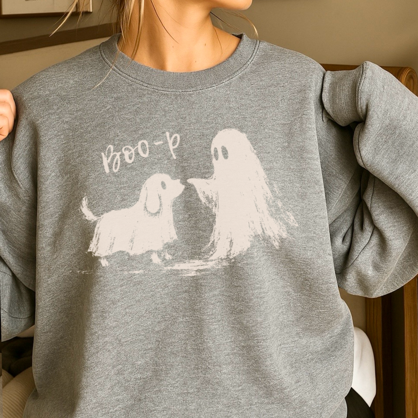 Boo-P Halloween Crewneck Sweatshirt