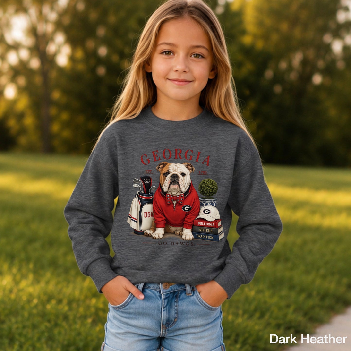 Red & Black Traditions Youth Crewneck Sweatshirt