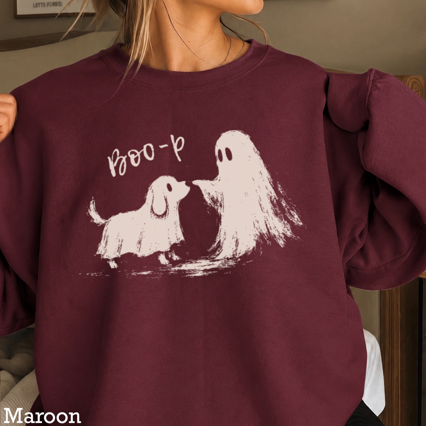 Boo-P Halloween Crewneck Sweatshirt
