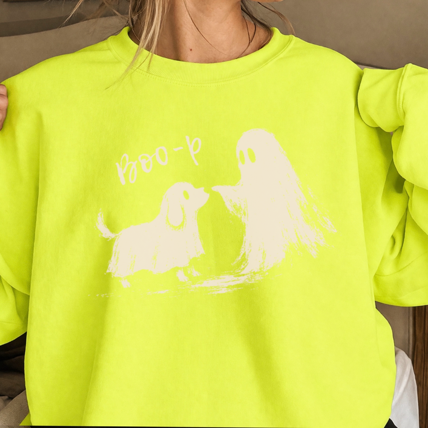 Boo-P Halloween Crewneck Sweatshirt