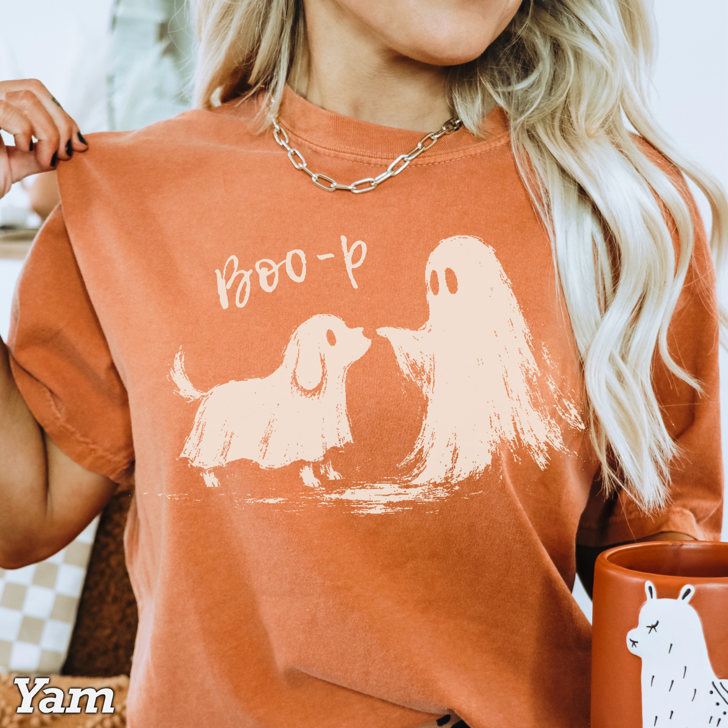 Boo-P Halloween Comfort Color Graphic Tee