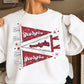 Red & Black Pennant Flag Crewneck Sweatshirt