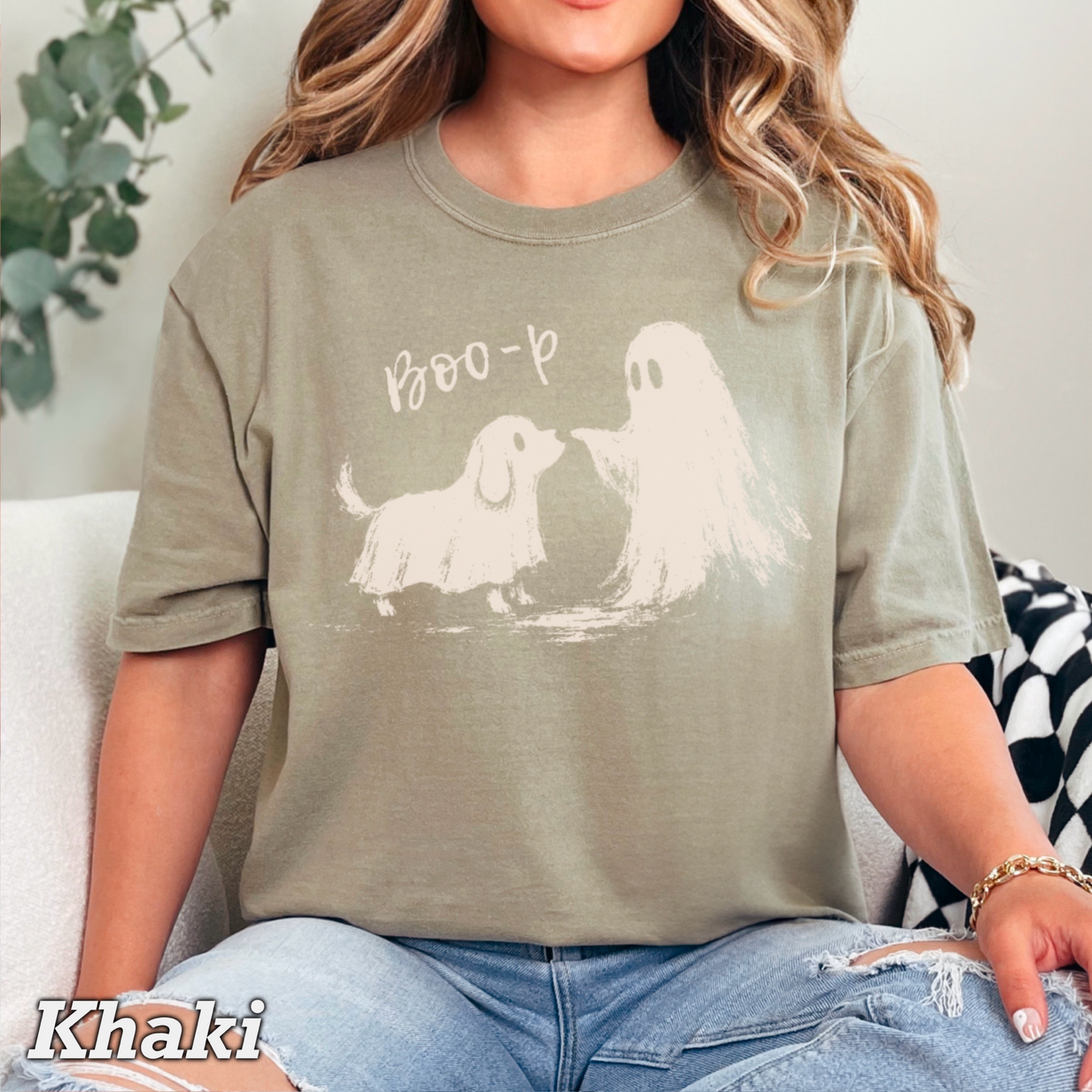 Boo-P Halloween Comfort Color Graphic Tee