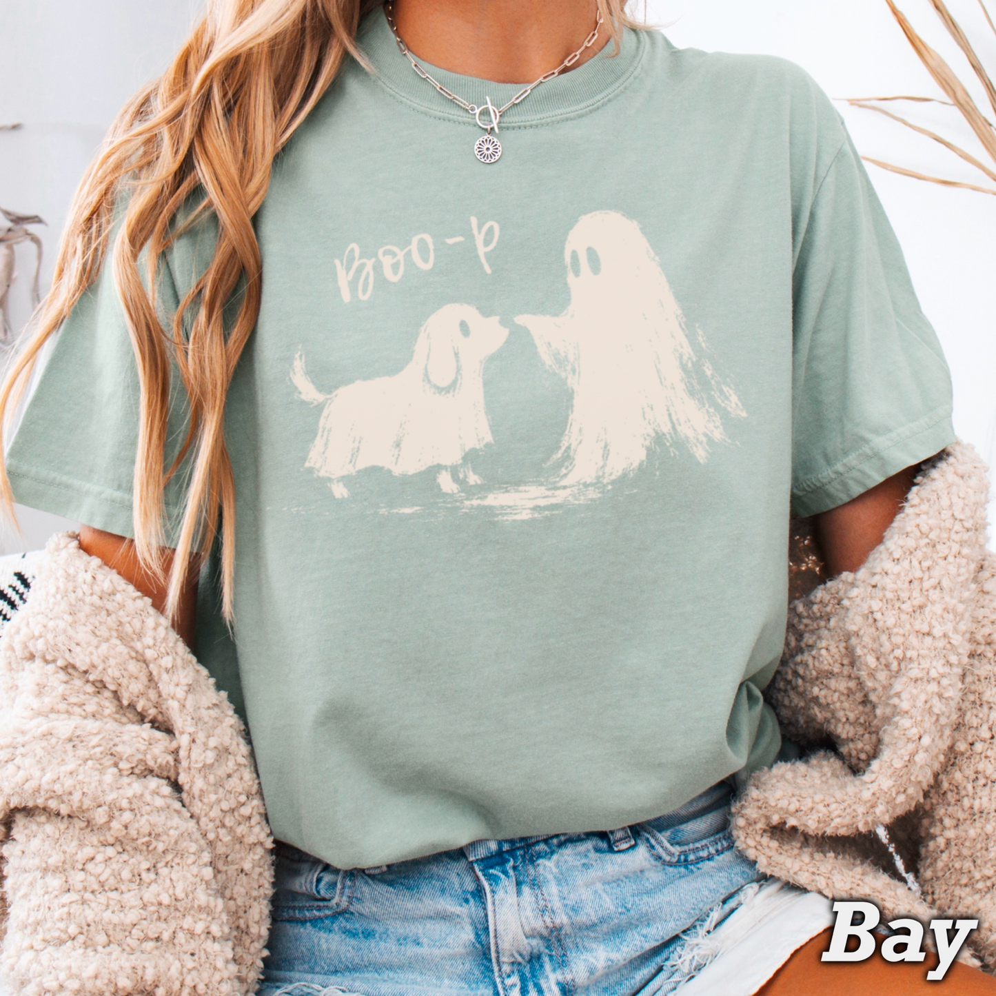 Boo-P Halloween Comfort Color Graphic Tee