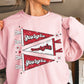 Red & Black Pennant Flag Crewneck Sweatshirt