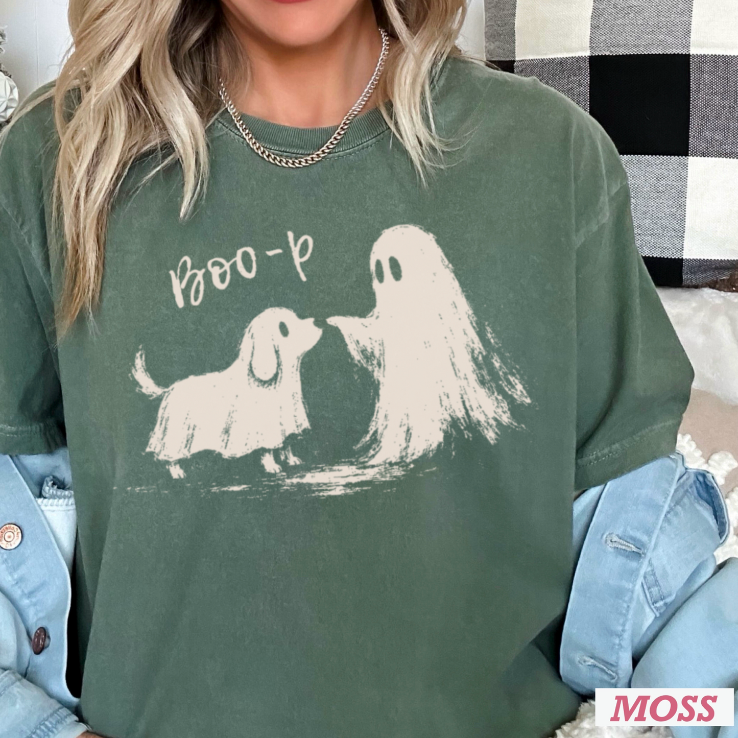 Boo-P Halloween Comfort Color Graphic Tee