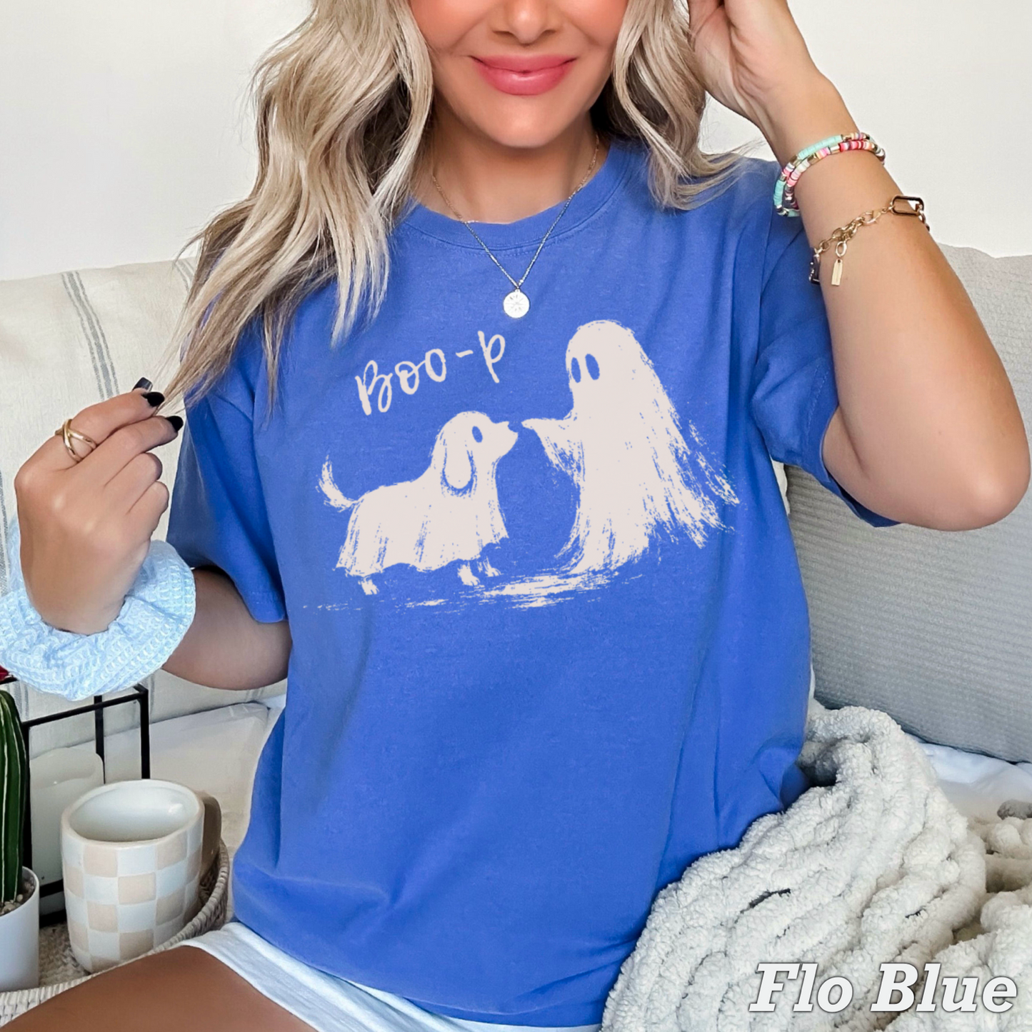 Boo-P Halloween Comfort Color Graphic Tee