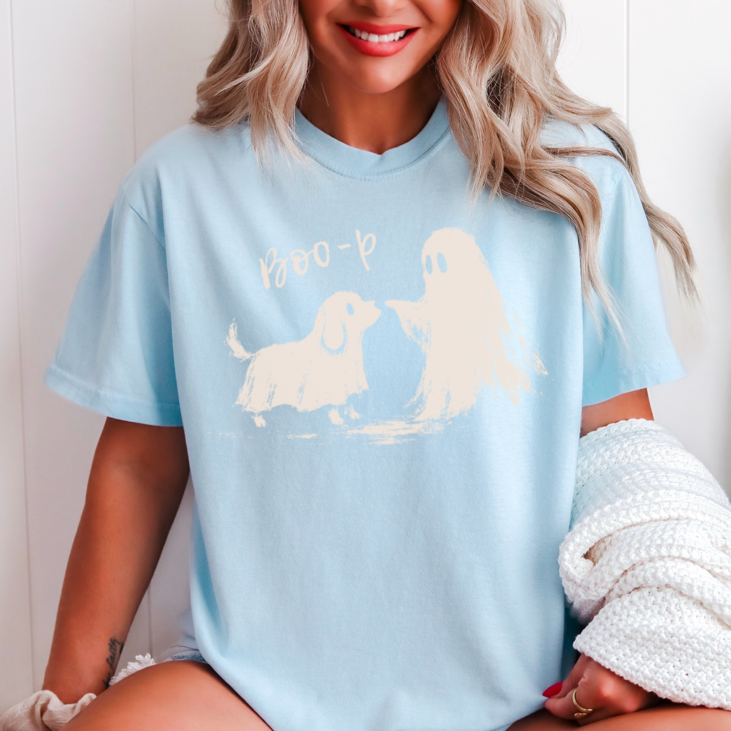 Boo-P Halloween Comfort Color Graphic Tee