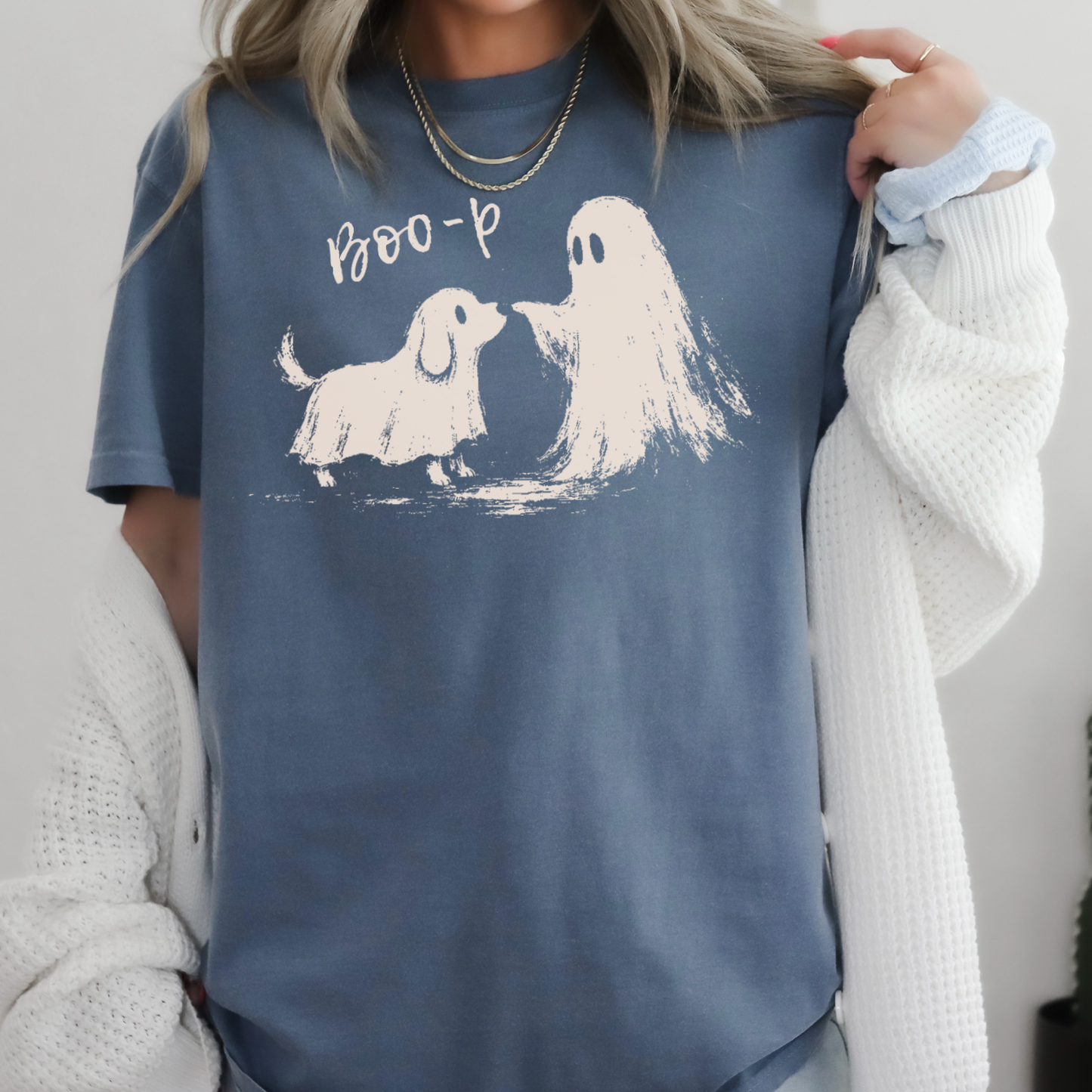 Boo-P Halloween Comfort Color Graphic Tee