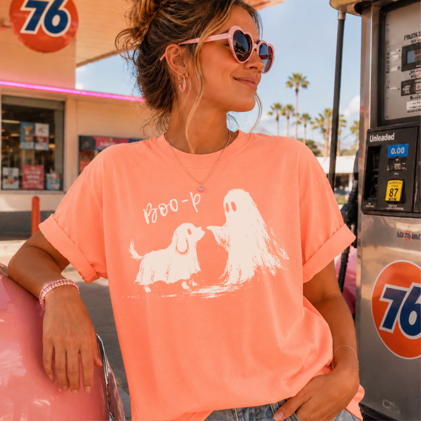 Boo-P Halloween Comfort Color Graphic Tee