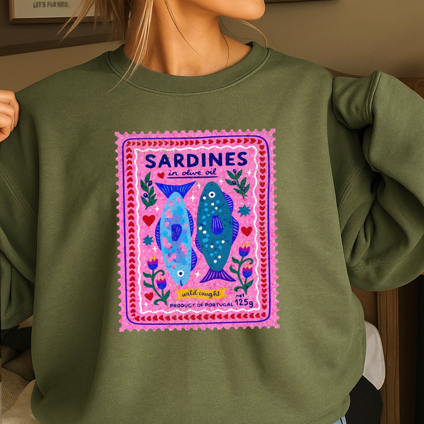 Sardines Crewneck Sweatshirt
