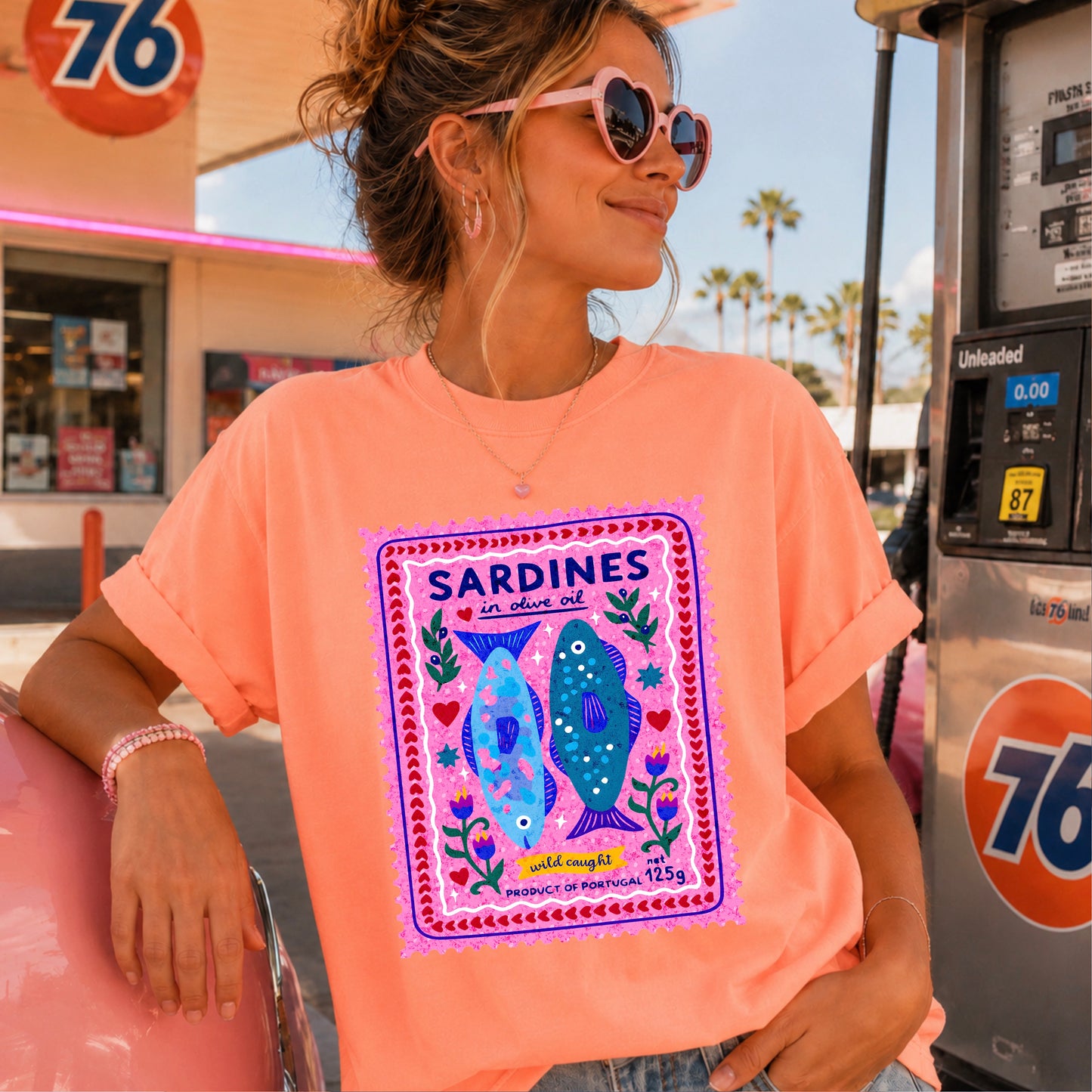 Sardines Comfort Color Graphic Tee