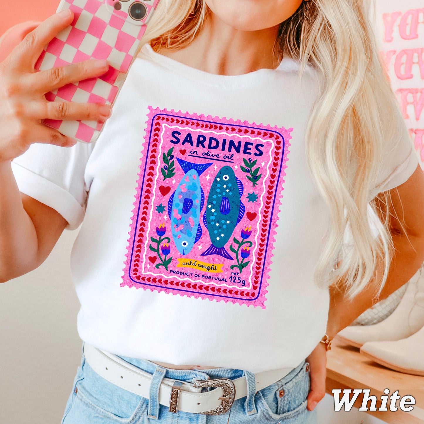 Sardines Comfort Color Graphic Tee