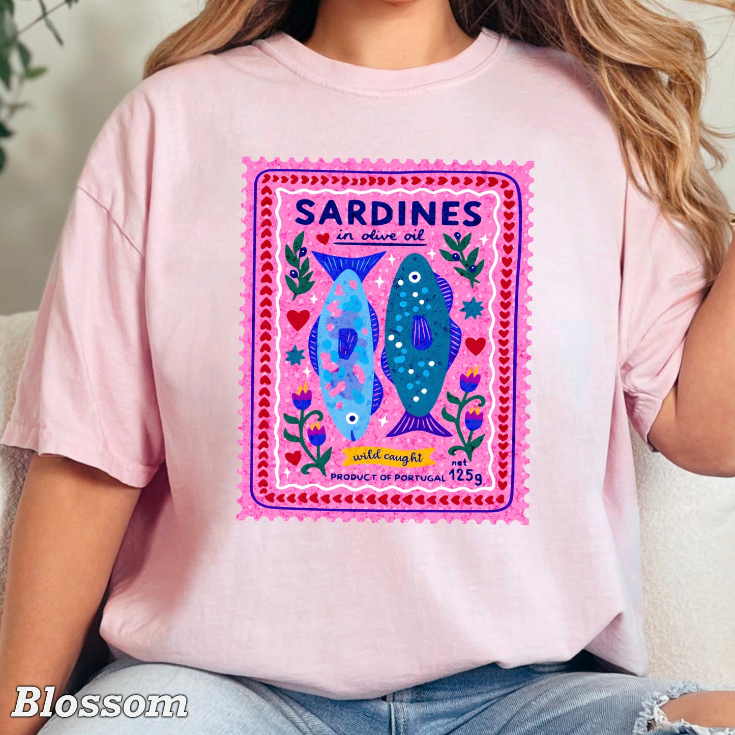 Sardines Comfort Color Graphic Tee