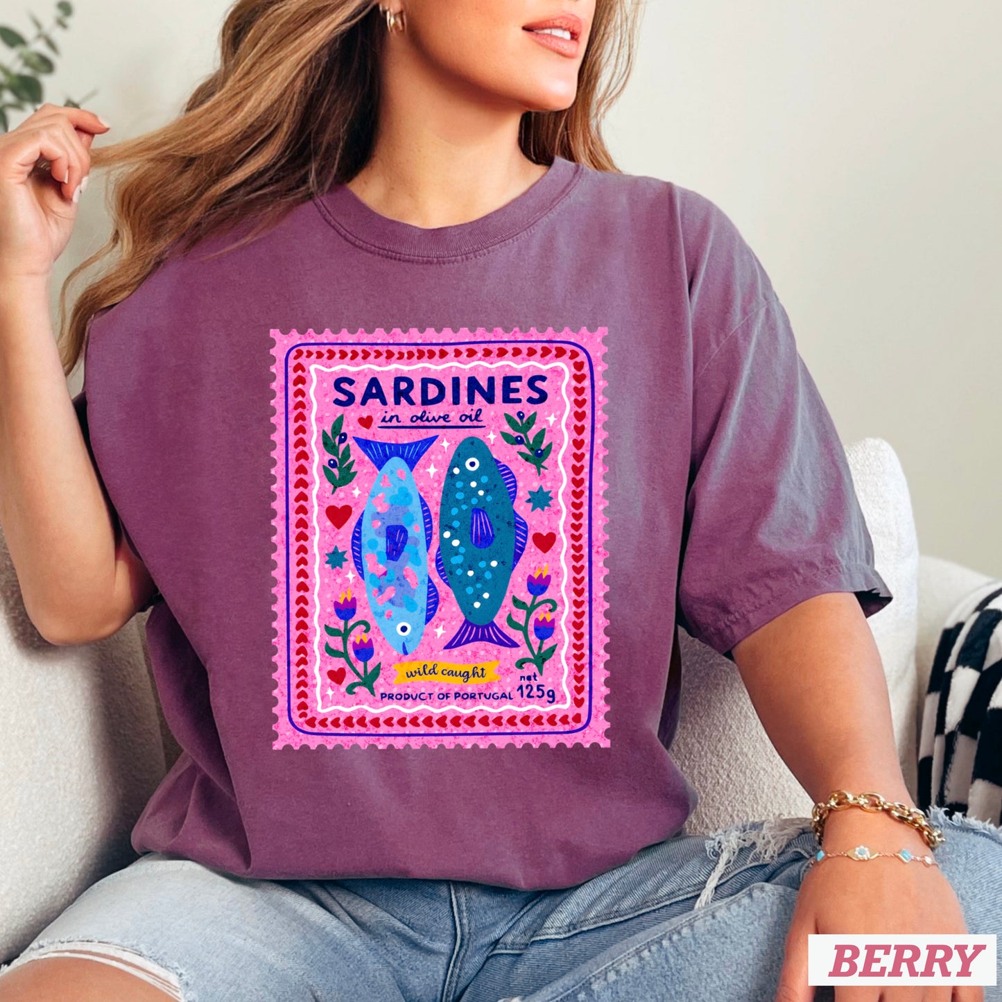 Sardines Comfort Color Graphic Tee