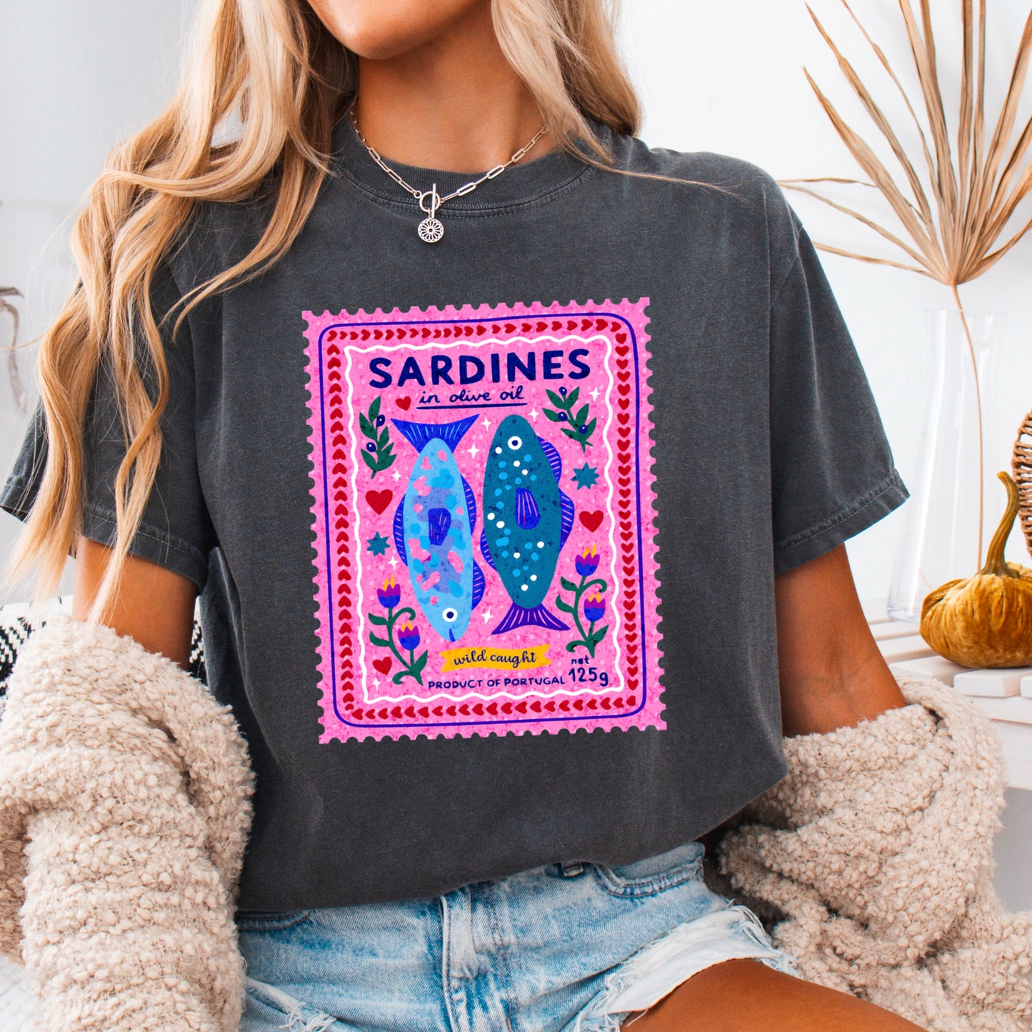 Sardines Comfort Color Graphic Tee