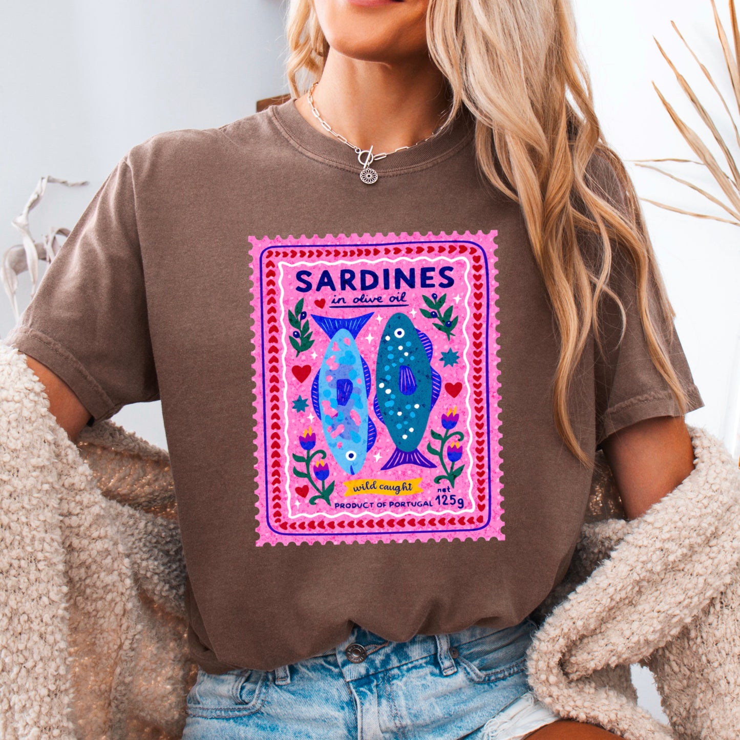 Sardines Comfort Color Graphic Tee