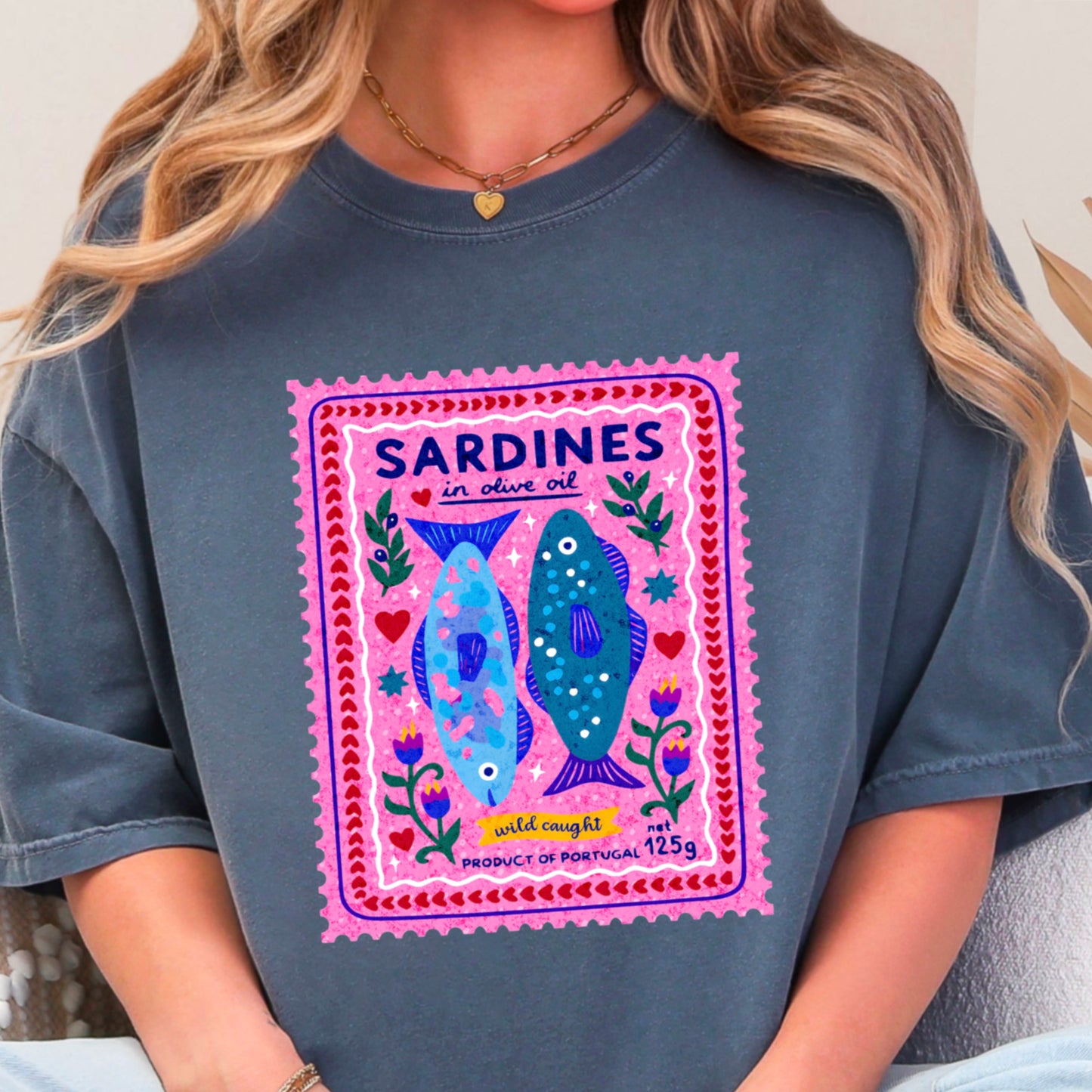 Sardines Comfort Color Graphic Tee