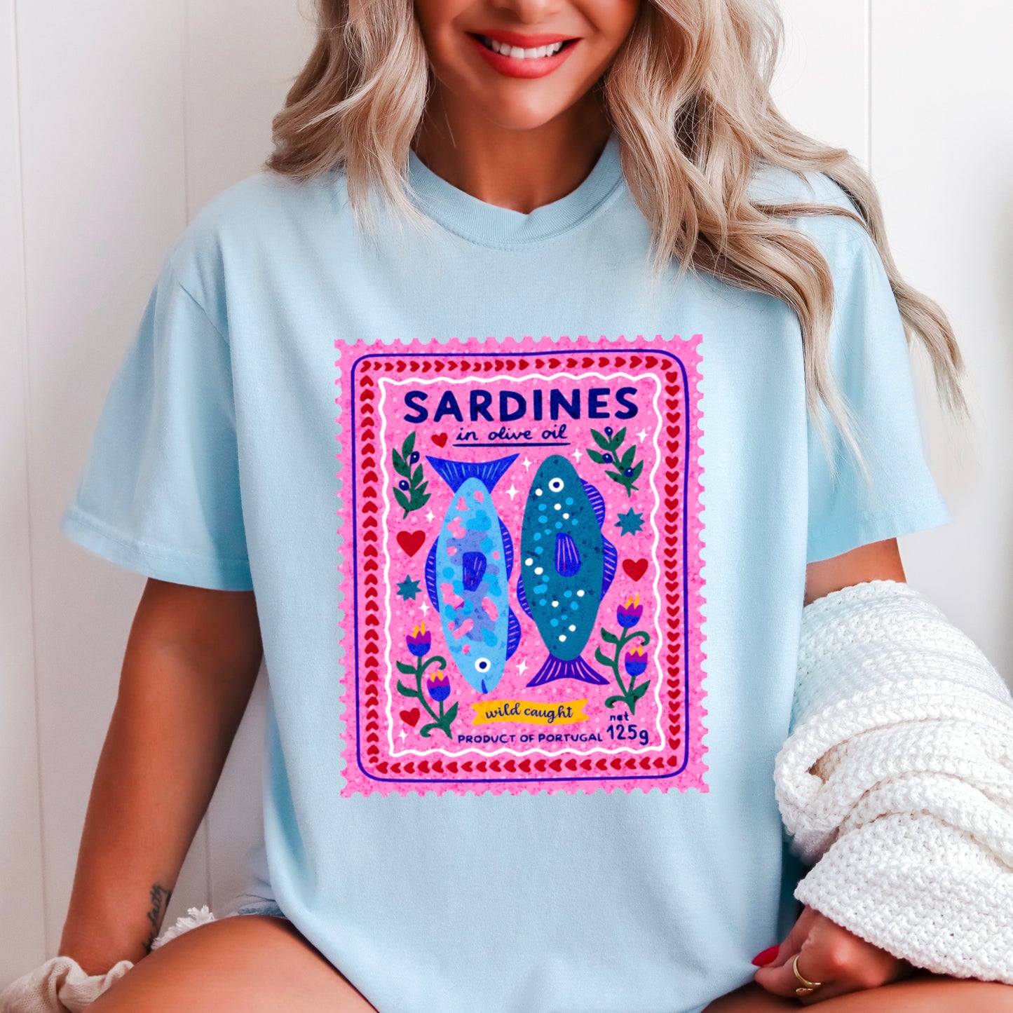 Sardines Comfort Color Graphic Tee