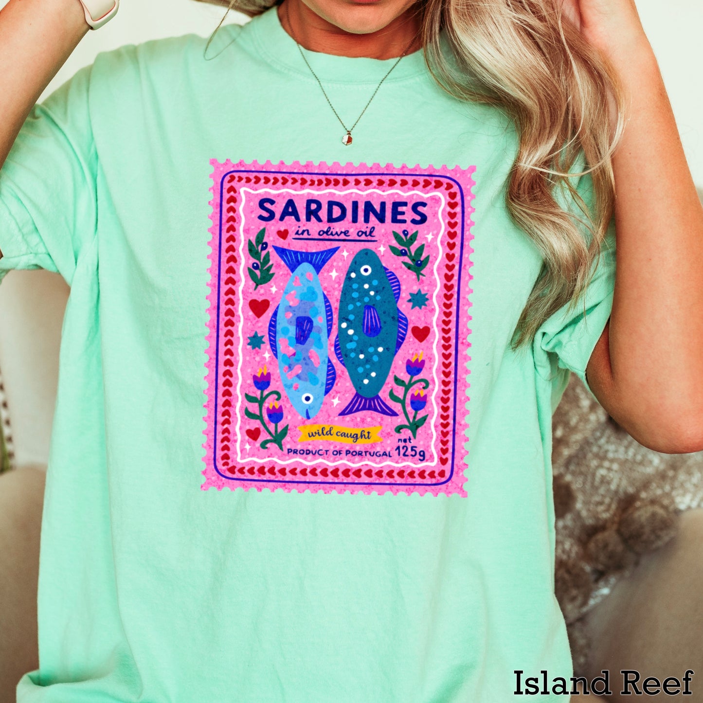 Sardines Comfort Color Graphic Tee