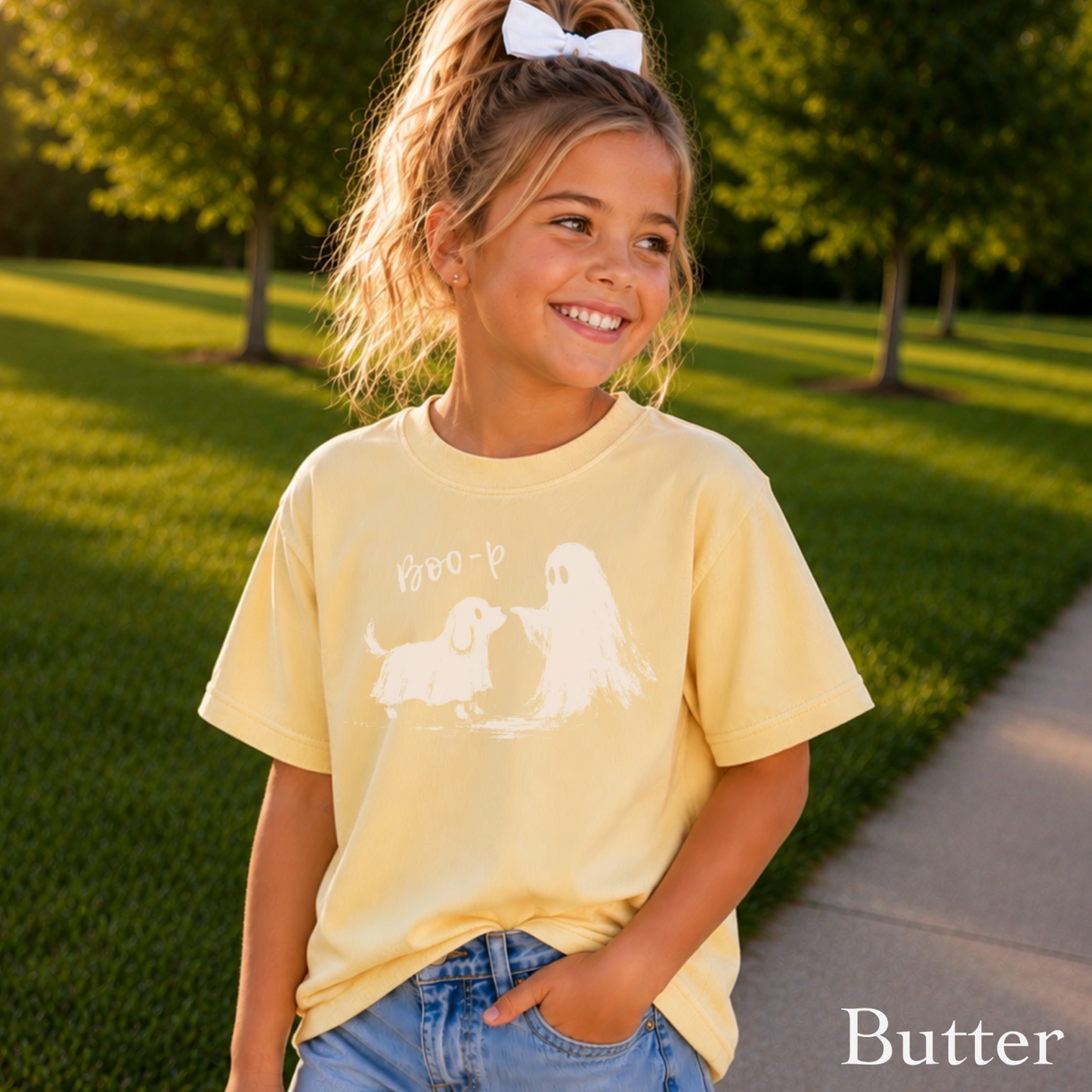 Boo-P Halloween Youth Comfort Color T-Shirt