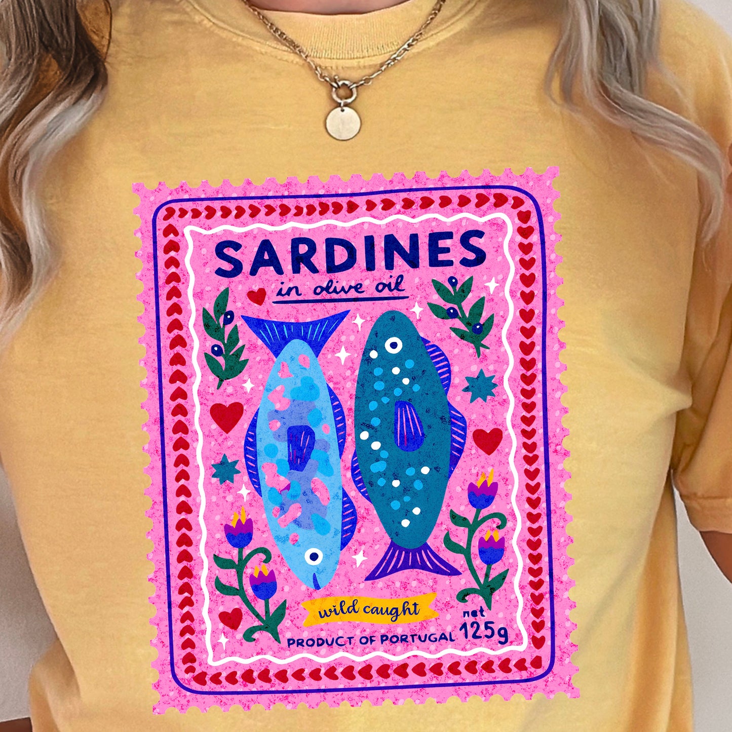 Sardines Comfort Color Graphic Tee