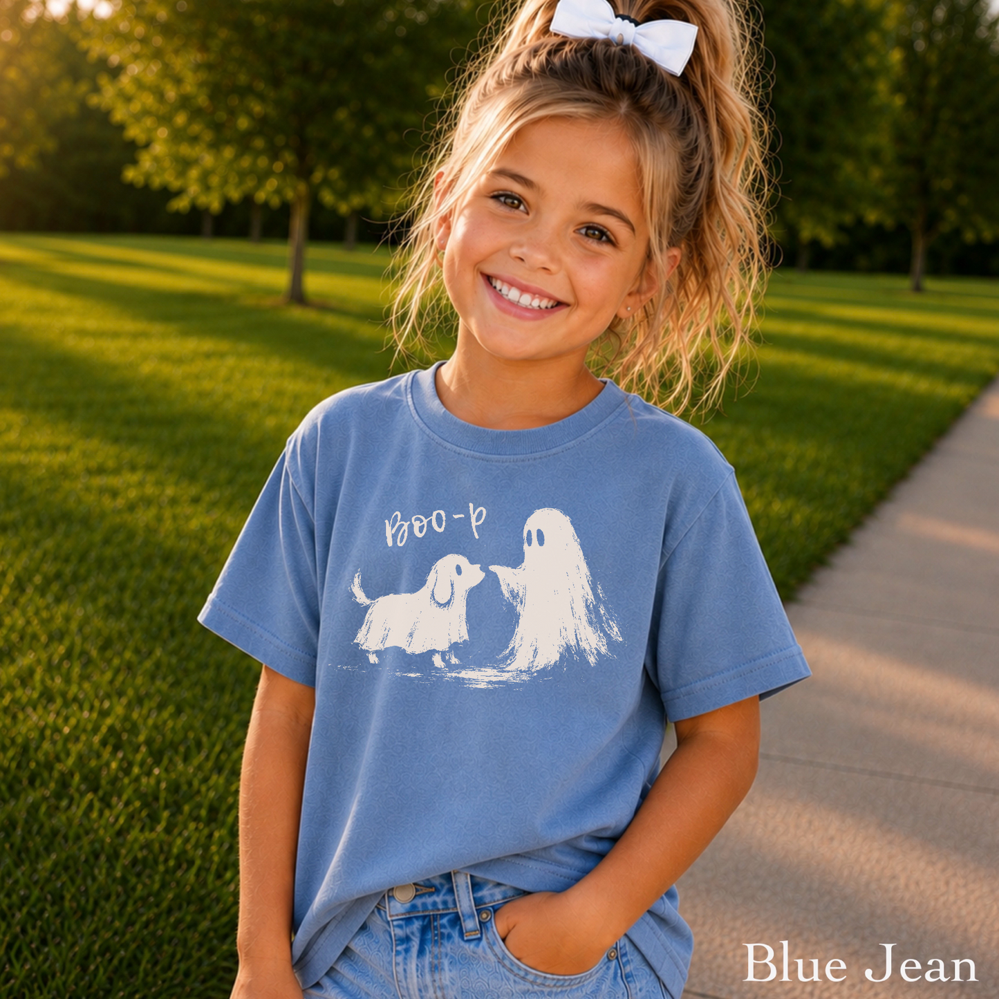 Boo-P Halloween Youth Comfort Color T-Shirt