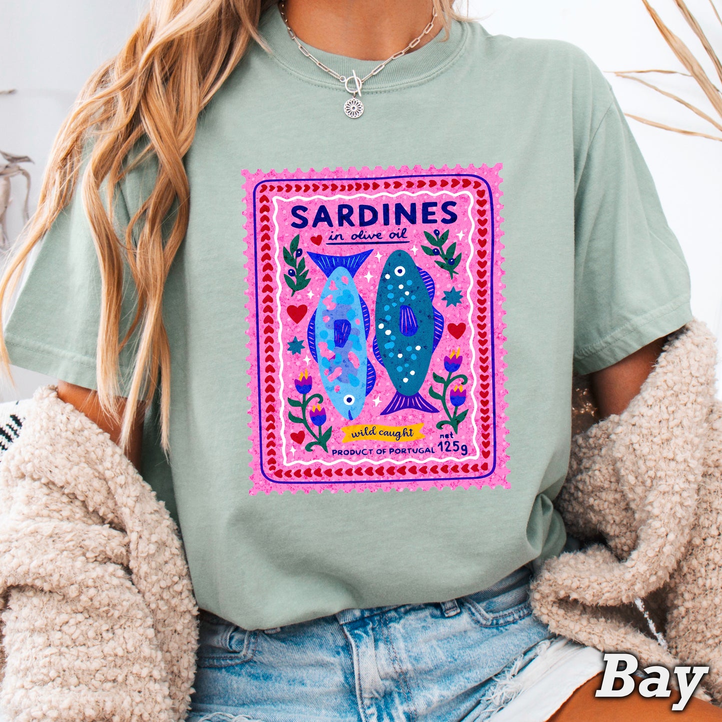 Sardines Comfort Color Graphic Tee