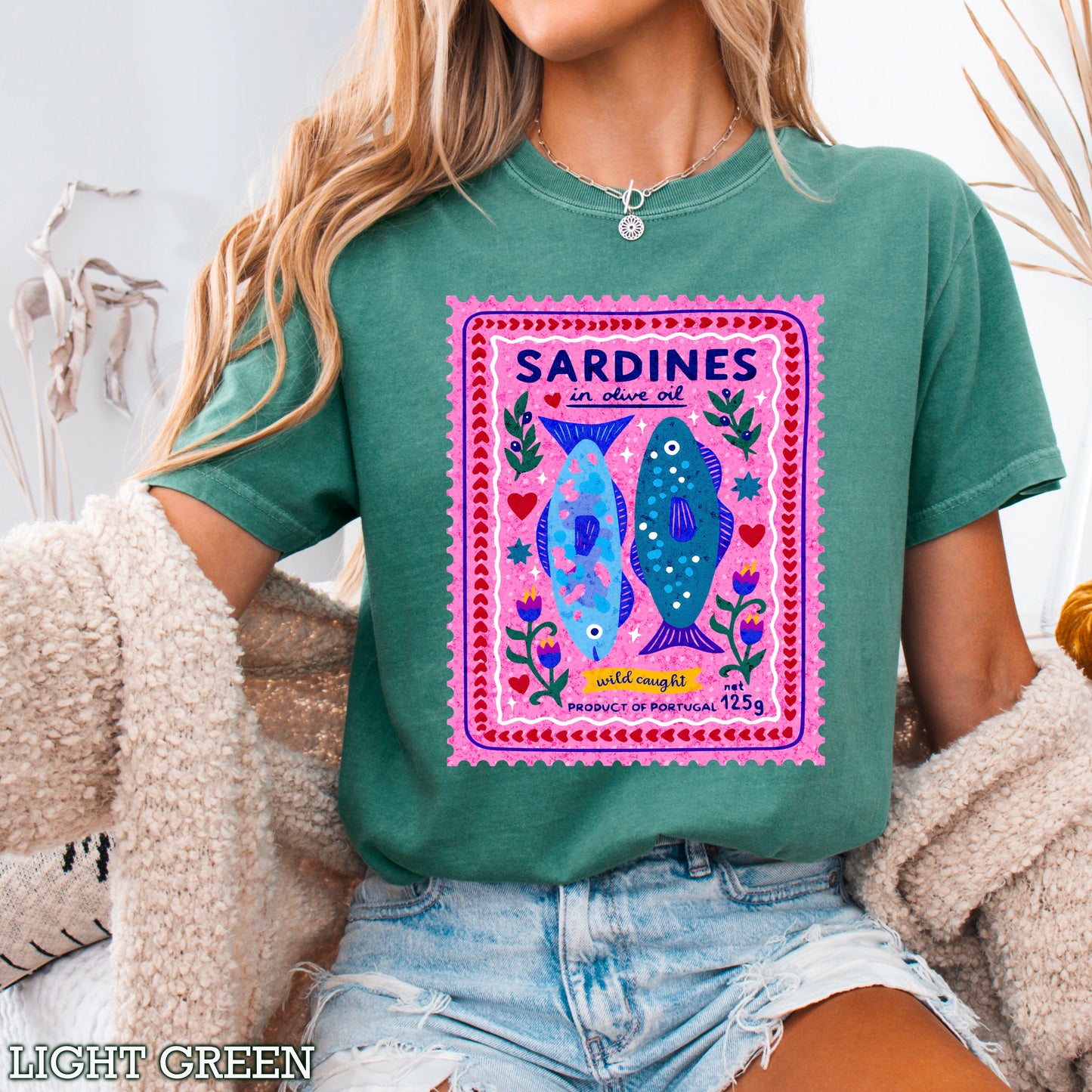 Sardines Comfort Color Graphic Tee