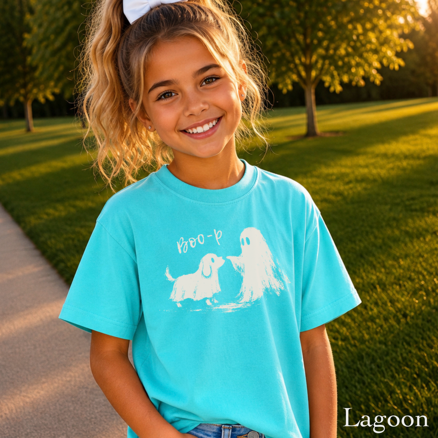 Boo-P Halloween Youth Comfort Color T-Shirt