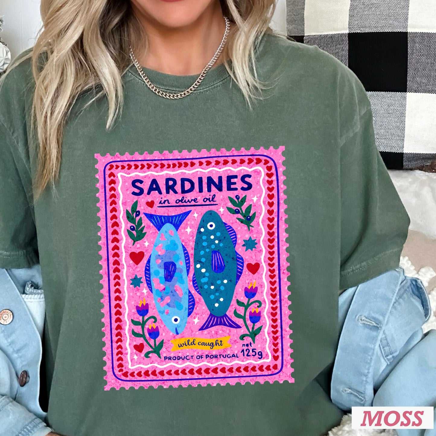 Sardines Comfort Color Graphic Tee