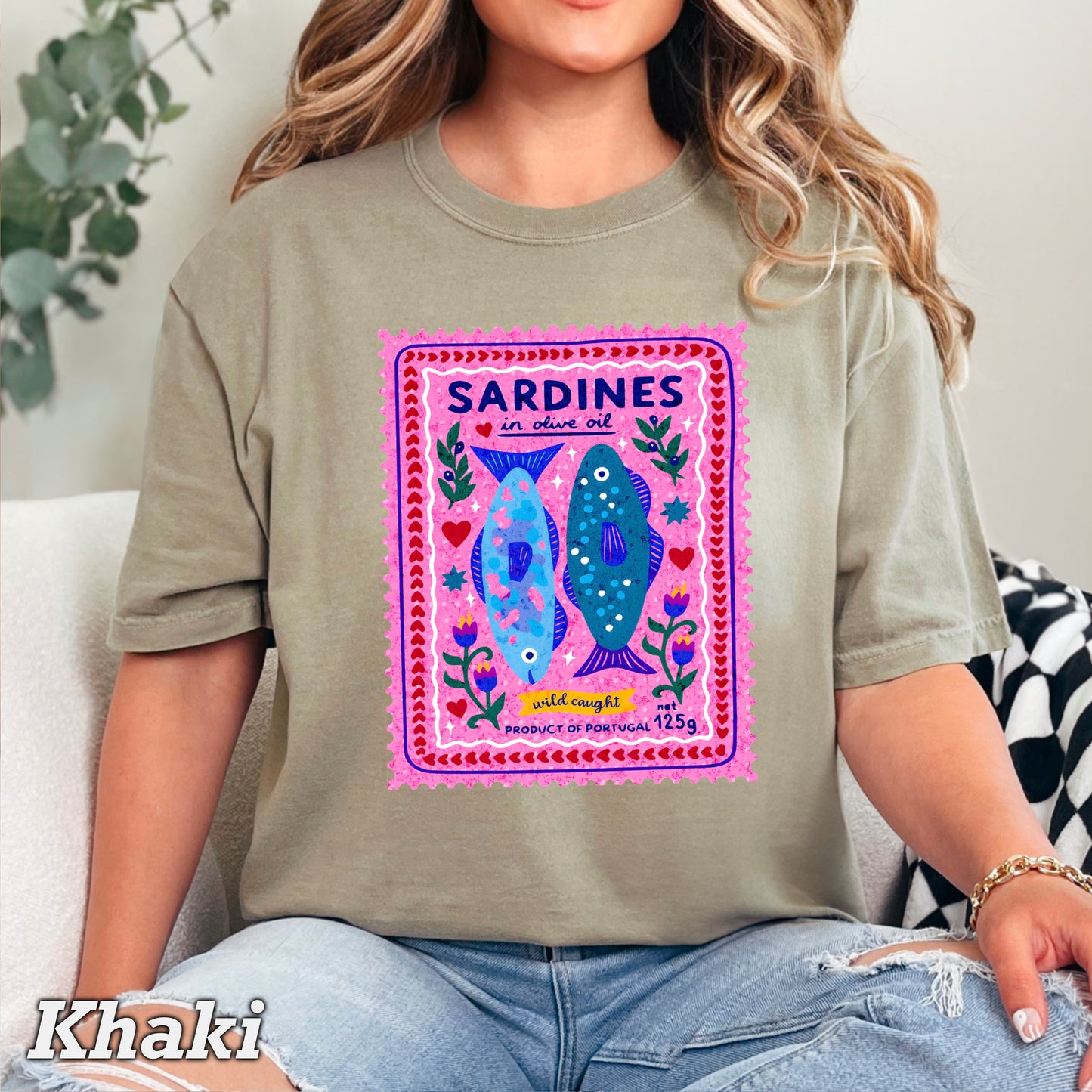 Sardines Comfort Color Graphic Tee